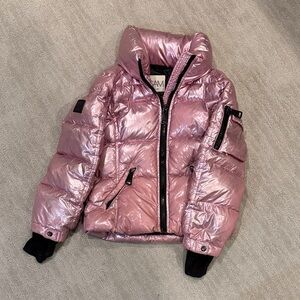 SAM. Shiny Pink Kids Puffer Jacket